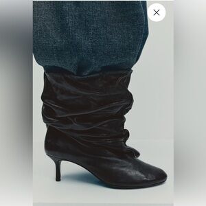 H&M STUDIO COLLECTION
HEELED LEATHER BOOTS